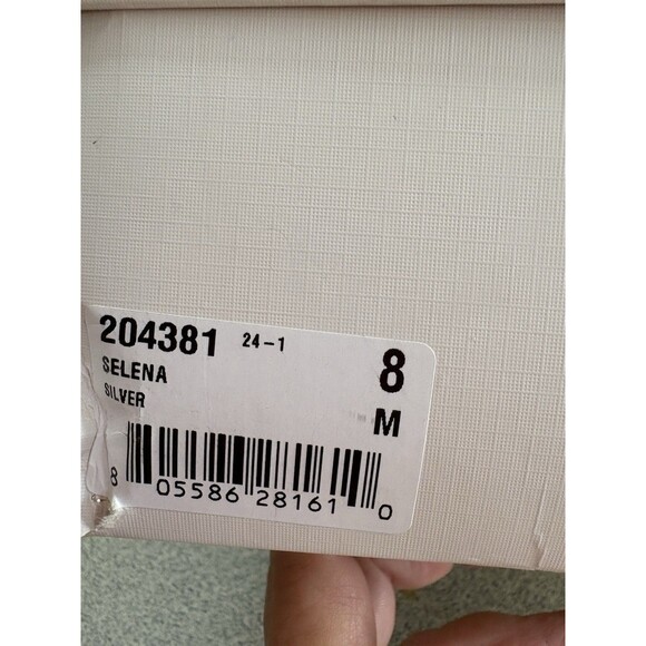 Marine Selena Women’s Size 8 Silver Rhinestone Wedge Heels New In Box Retail $49 - Picture 8 of 8